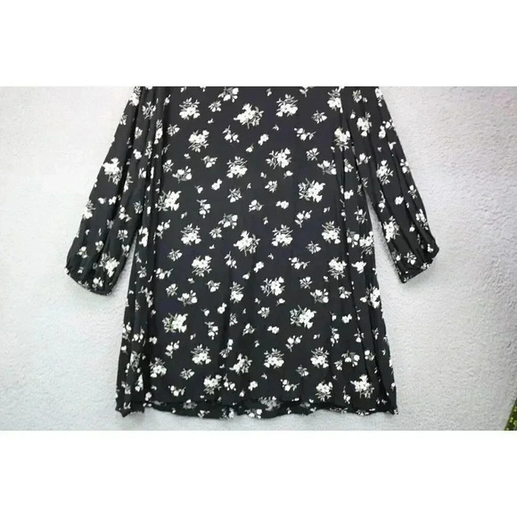 Old Navy Button Up Long Sleeve Dress-Size Large-Florals-Oversized-Pintucks - Picture 8 of 8